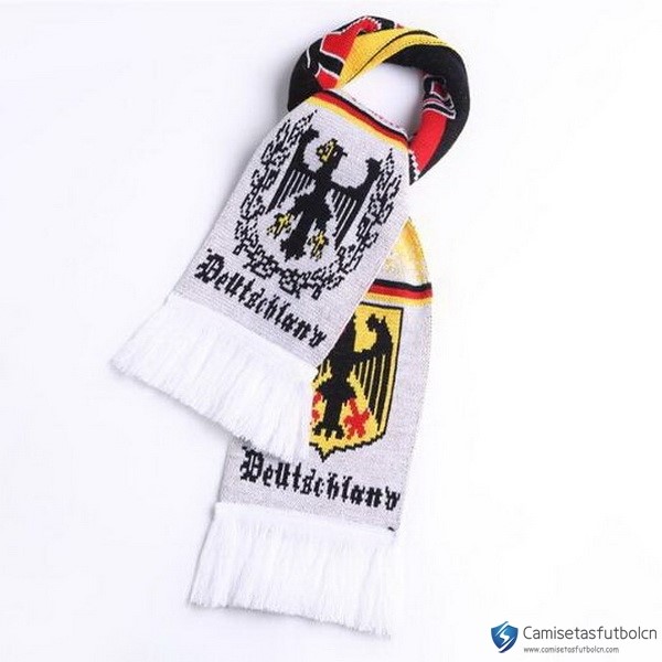 Bufanda Alemania Tejidas Blanco Gris